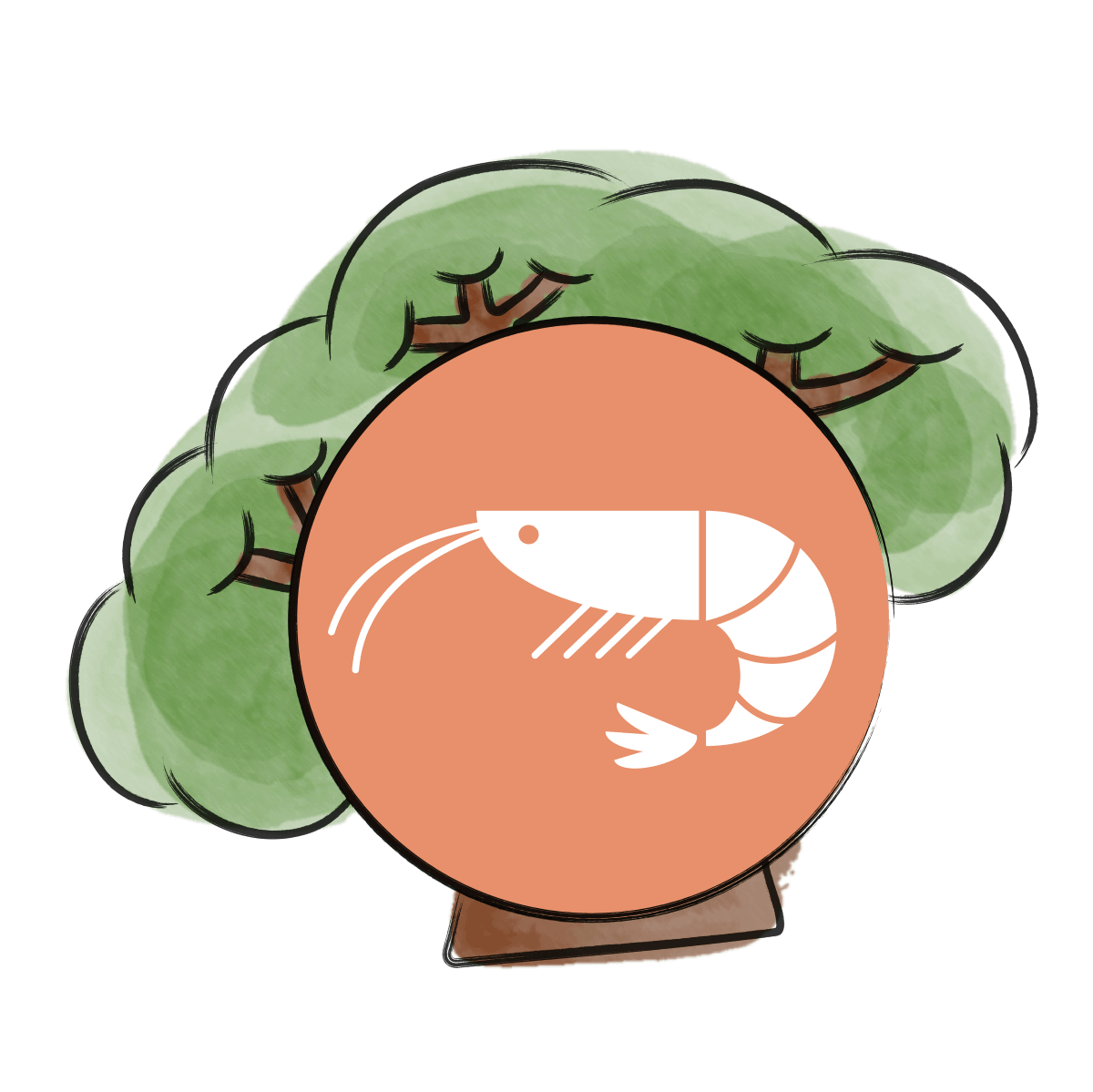 Unser Baumlogo. Jede Nachzucht in unserem Shop pflanzt einen Baum.